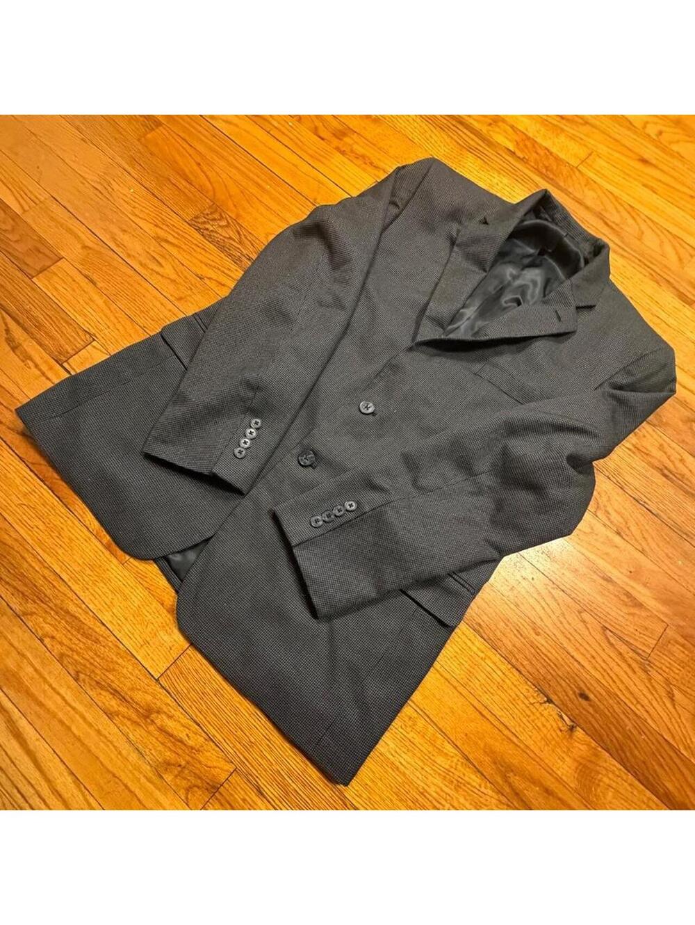 Tasso Elba Men's Black and Grey Jacket